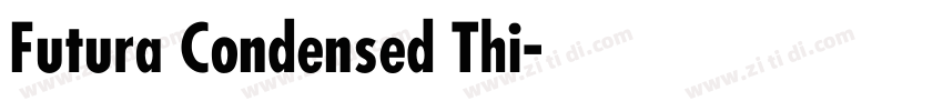 Futura Condensed Thi字体转换